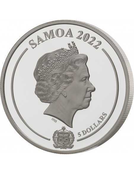 GOLDEN INSECTS II Set 3x1 Oz Silver Coins 5$ Samoa 2022 - Coins & More - Naturaleza y Animales