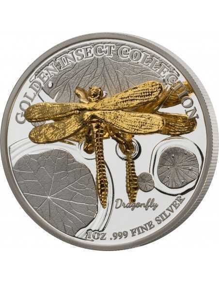 GOLDEN INSECTS II Set 3x1 Oz Silver Coins 5$ Samoa 2022 - Coins & More - Naturaleza y Animales