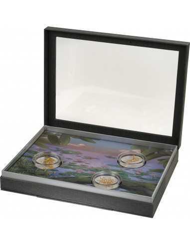 GOLDEN INSECTS II Set 3x1 Oz Silver Coins 5$ Samoa 2022 - Coins & More - Naturaleza y Animales