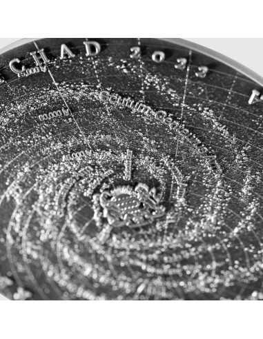 MILKY WAY 2 Oz Silver Coin 10000 Francs Chad 2022 - Coins & More - Tchad
