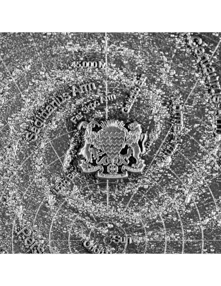 MILKY WAY 2 Oz Silver Coin 10000 Francs Chad 2022 - Coins & More - Tchad