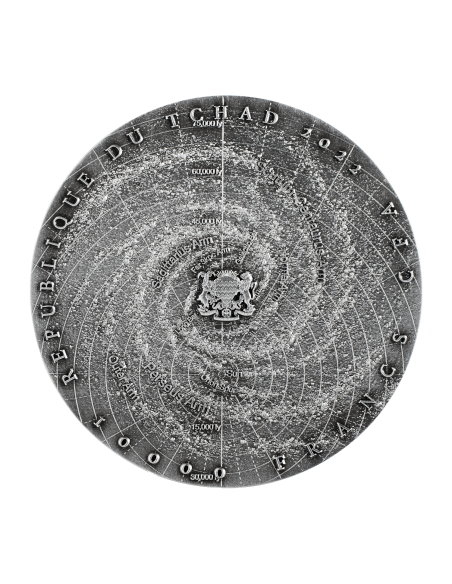 MILKY WAY 2 Oz Silver Coin 10000 Francs Chad 2022 - Coins & More - Tchad