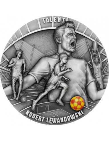TALENT ROBERT LEWANDOWSKI The Way to the Dreams 2 Oz Silver Coin 5$ Niue 2022 - Coins & More - Niue