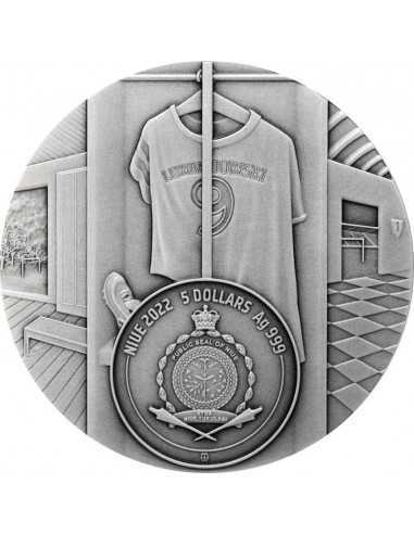 TALENT ROBERT LEWANDOWSKI The Way to the Dreams 2 Oz Silver Coin 5$ Niue 2022 - Coins & More - Niue
