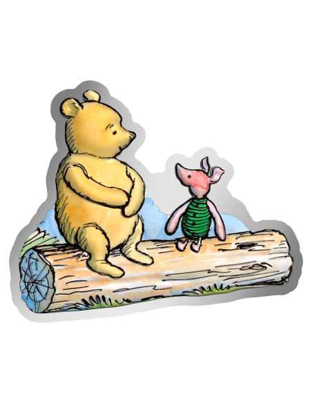 WINNIE THE POOH Shaped 1 Oz Silver Coin 5000 Francs Chad 2022 - Coins & More - Chad
