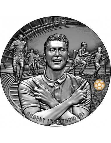 TALENT ROBERT LEWANDOWSKI The Way to the Dreams 1 Kg Silver Coin 50$ Niue 2022 - Coins & More - Niue