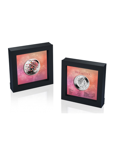 TREE OF LUCK (Coral) Silver Coin 1$ Dollar Niue 2022 - Coins & More - Niue