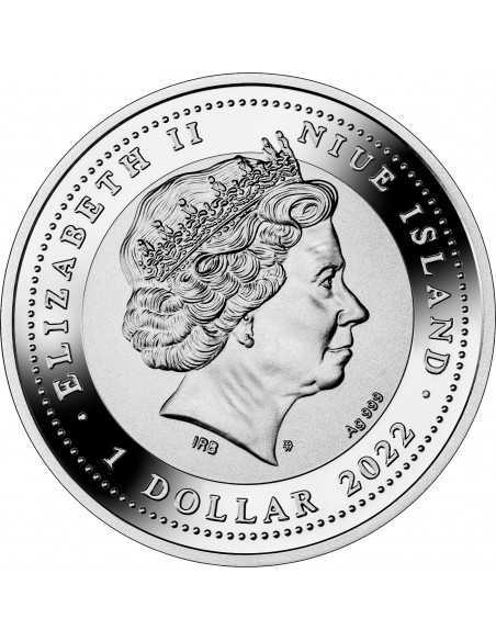TREE OF LUCK (Coral) Silver Coin 1$ Dollar Niue 2022 - Coins & More - Niue