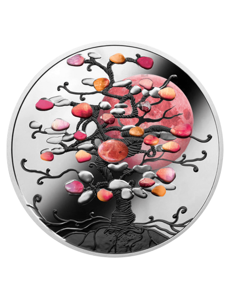 TREE OF LUCK (Coral) Silver Coin 1$ Dollar Niue 2022 - Coins & More - Niue
