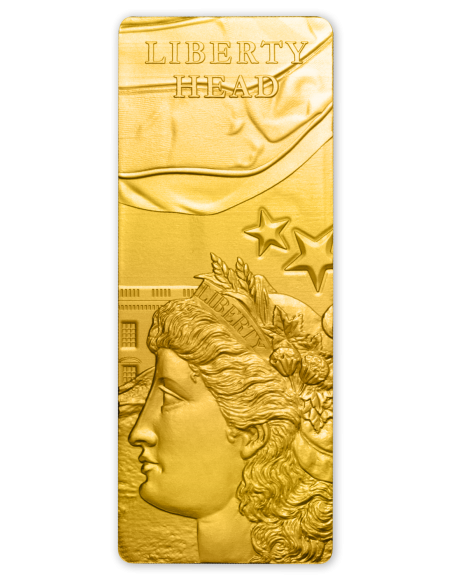 LADY LIBERTY Gold Plated Set 4x1 Oz Silver Coins 5$ Barbados 2022 - Coins & More - Barbados