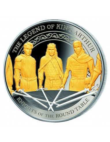 LEGEND OF KING ARTHUR Set 4x1 Oz Silver Coins 5$ Samoa 2022