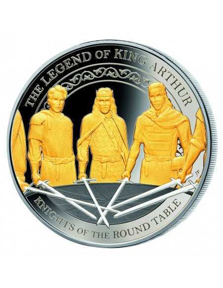 LEGEND OF KING ARTHUR Set 4x1 Oz Silver Coins 5$ Samoa 2022