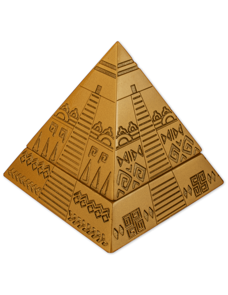 MAYAN PYRAMID OF CHICHEN ITZA 5 Oz Silver Coin 50 Cordobas Nicaragua 2022 - Coins & More - America