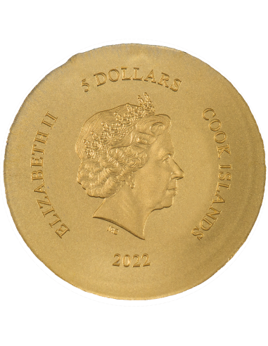 PEGASOS Gold Coin 5$ Dollars Cook Islands 2022 - Coins & More - Cook Islands