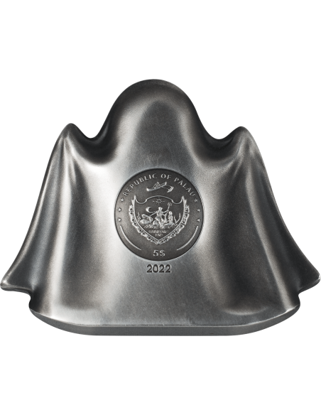 SILVER GHOST 1 Oz Silver Coin 5$ Palau 2022 - Coins & More - Palau