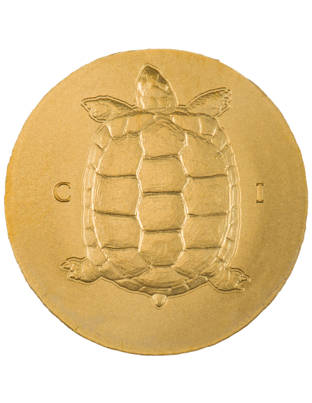 TORTOISE Turtle Gold Coin 5$ Dollars Cook Islands 2022