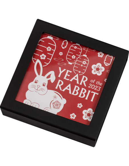 SWEET SILVER RABBIT 1 Oz Silver Coin 1000 Togrog Mongolia 2023 - Coins & More - Mongolia