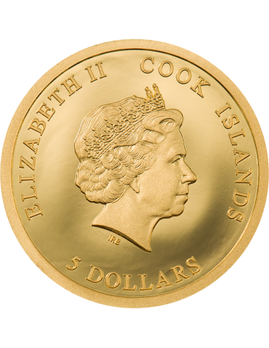 SENJUTSU Iron Maiden Gold Coin 5$ Cook Islands 2022 - Coins & More - Îles Cook