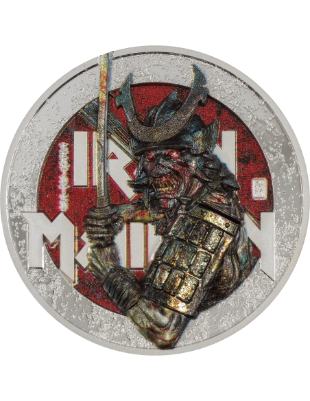 SENJUTSU Iron Maiden 2 Oz Silver Coin 10$ Cook Islands 2022 - Coins & More - Cook Islands