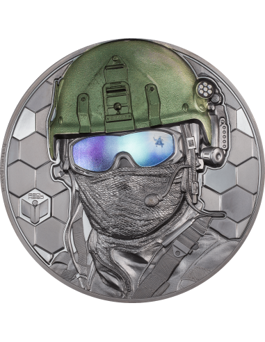 SPECIAL FORCES Real Heroes 1 Kg Kilo Silver Coin 100$ Cook Islands 2022 - Coins & More - Cook Islands