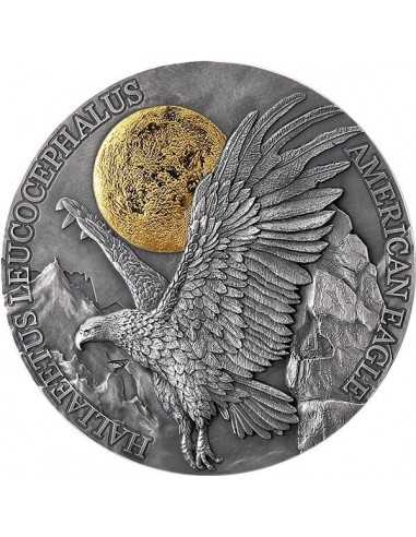 AMERICAN EAGLE Wildlife in the Moonlight 2 Oz Silver Coin 10 Cedis Ghana 2022 - Coins & More - Africa