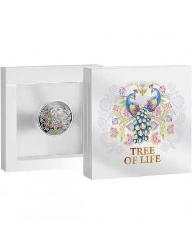 TREE OF LIFE 1 Oz Silver Proof Coin 5 Cedis Ghana 2022 - Coins & More - Ghana