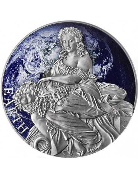 EARTH Planets and Gods Silver Coin 2000 Francs Cameroon 2022 - Coins & More - Cameroon