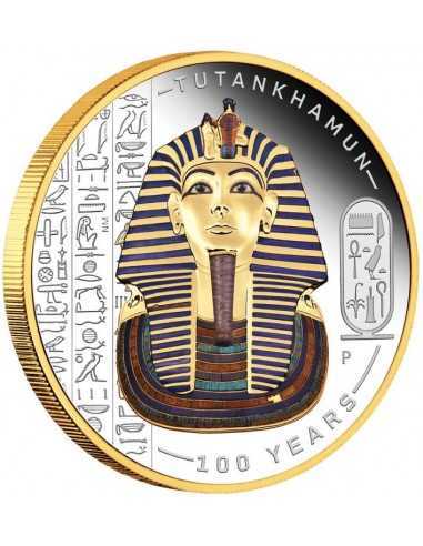 TUTANKHAMUN DISCOVERY 100th Anniversary 2 Oz Silver Coin 2$ Tuvalu 2022 - Coins & More - Tuvalu