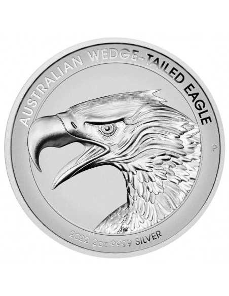 AUSTRALIAN WEDGE-TAILED EAGLE 2 Oz Silver Enhanced Reverse Proof Coin 2$ Australia 2022 - Coins & More - Australien