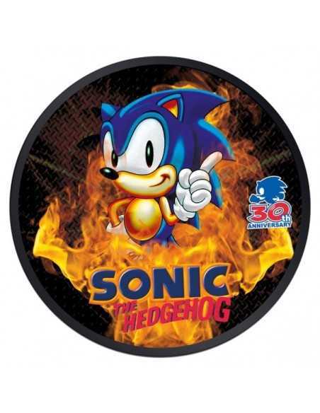 BURNING SONIC THE HEDGEHOG 30th Anniversary 1 Oz Silver & Ruthenium Colorized Coin 2$ Dollars Niue 2021 - Coins & More - Niue