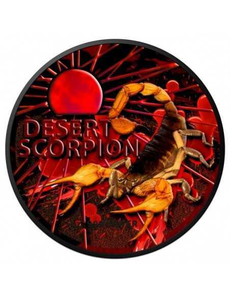 DESERT SCORPION BLOOD Most Dangerous 1 Oz Silver Colorized Coin 1$ Dollar Australia 2022 - Coins & More - Australia