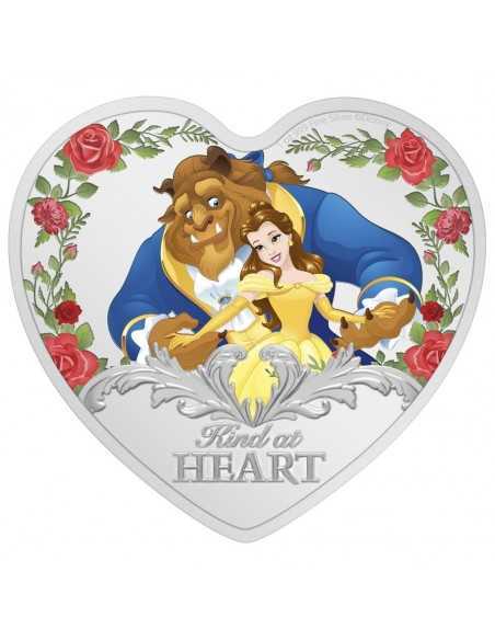 LA BELLE ET LA BÊTE 30ième Anniversaire Disney Princesse 1 Oz Silver Coin 2$ Niue 2021 - Coins & More - Niue
