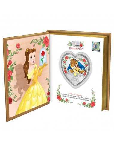 LA BELLE ET LA BÊTE 30ième Anniversaire Disney Princesse 1 Oz Silver Coin 2$ Niue 2021 - Coins & More - Niue