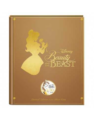 LA BELLE ET LA BÊTE 30ième Anniversaire Disney Princesse 1 Oz Silver Coin 2$ Niue 2021 - Coins & More - Niue
