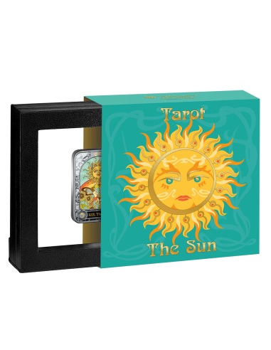 THE SUN Tarot Silver Coin 1000 Francs Cameroon 2022 - Coins & More - Camerún
