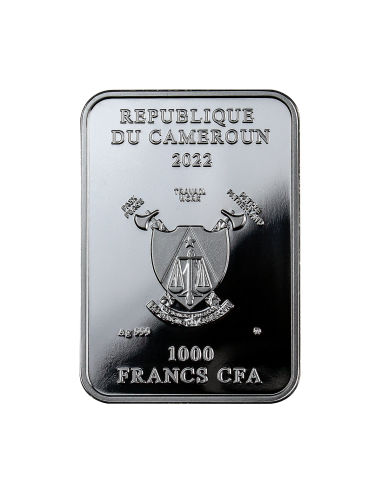 THE SUN Tarot Silver Coin 1000 Francs Cameroon 2022 - Coins & More - Camerún