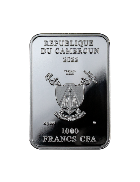 THE SUN Tarot Silver Coin 1000 Francs Cameroon 2022 - Coins & More - Camerún