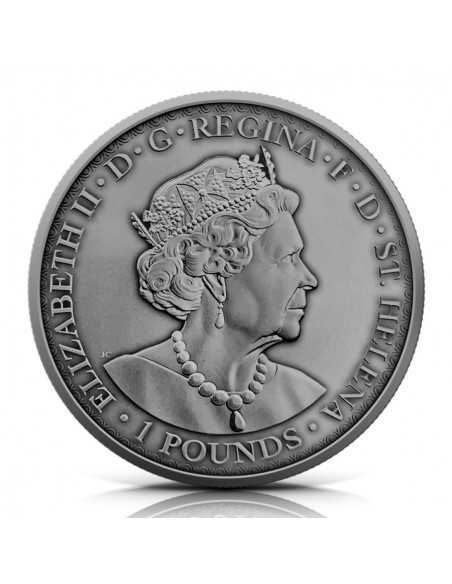 UNA AND THE LION Antique Colored 1 Oz Silver Coin 1 Pound Saint Helena 2022 - Coins & More - Africa