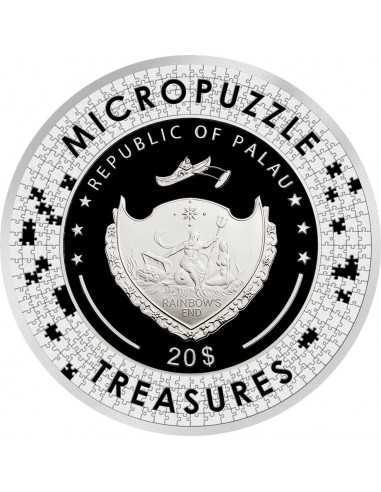 DONI TONDO By Michelangelo Micropuzzle Treasures 3 Oz Silver Coin 20$ Palau 2023 - Coins & More - Palau