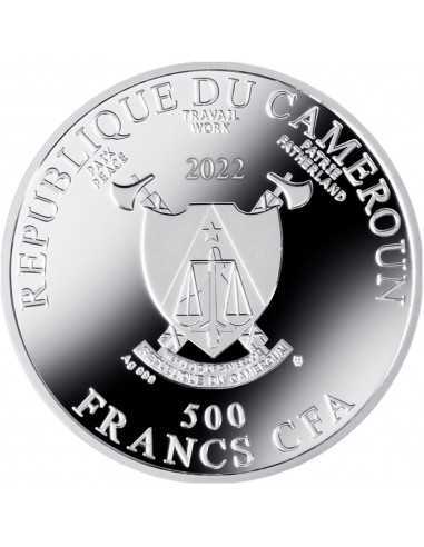 PORTRAIT OF ADELE BLOCH BAUER Gustav Klimt Silver Coin 500 Francs Cameroon 2022