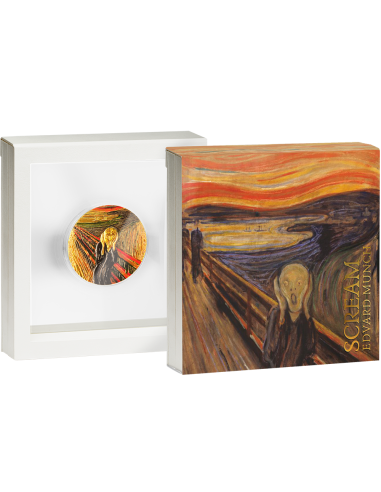 SCREAM Edvard Munch 2 Oz Silver Coin 10 Cedis Ghana 2022 - Coins & More - Ghana