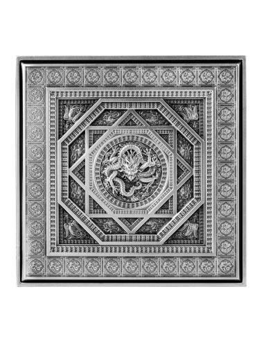 FORBIDDEN CITY CAISSON 2 Oz Silver & 33.5 Copper Coin 10000 Francs Chad 2022 - Coins & More - Tchad