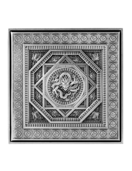 FORBIDDEN CITY CAISSON 2 Oz Silver & 33.5 Copper Coin 10000 Francs Chad 2022 - Coins & More - Tchad
