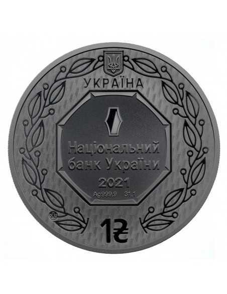 SNAKE ISLAND INCIDENT 1 Oz Silver Coin 1 Hrywna Ucraina 2021 - Coins & More - Europe