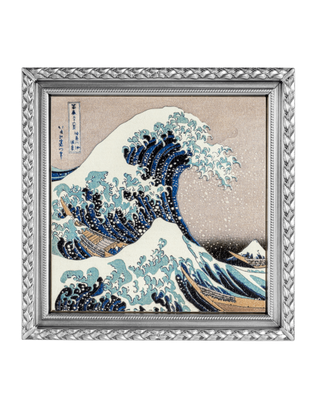 THE GREAT WAVE OF KANAGAWA 2 Oz Silver & 33.5 Copper Coin 10000 Francs Chad 2022 - Coins & More - Tchad