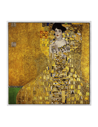 PORTRAIT OF ADELE BLOCH BAUER I by Gustav Klimt 2 Oz Silver Coin 10000 Francs Chad 2022 - Coins & More - Chad