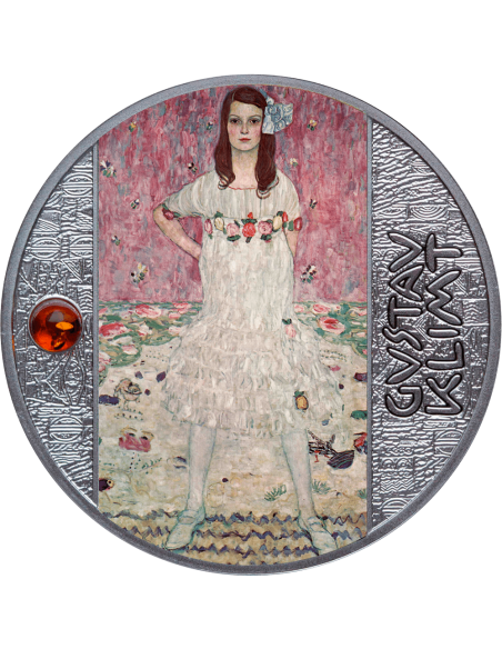 PORTRAIT OF MÄDA PRIMAVESI Gustav Klimt Silver Coin 500 Francs Cameroon 2022 - Coins & More - Camerún