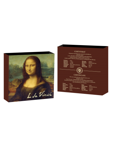MONA LISA Leonardo Da Vinci Treasures of World 1 Oz Silver Coin 1$ Niue 2022 - Coins & More - Niue