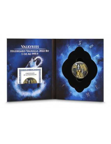 HILDEGARD 1 Oz Silver Gold Plated Coin 5 Mark Germania 2022 - Coins & More - Europa