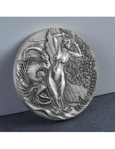 ANDROMEDA AND THE SEA MONSTER Celestial Beauty 2 Oz Silver Coin 2000 Francs Cameroon 2022 - Coins & More - Camerun